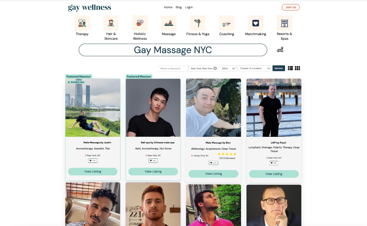 gay massage nyc