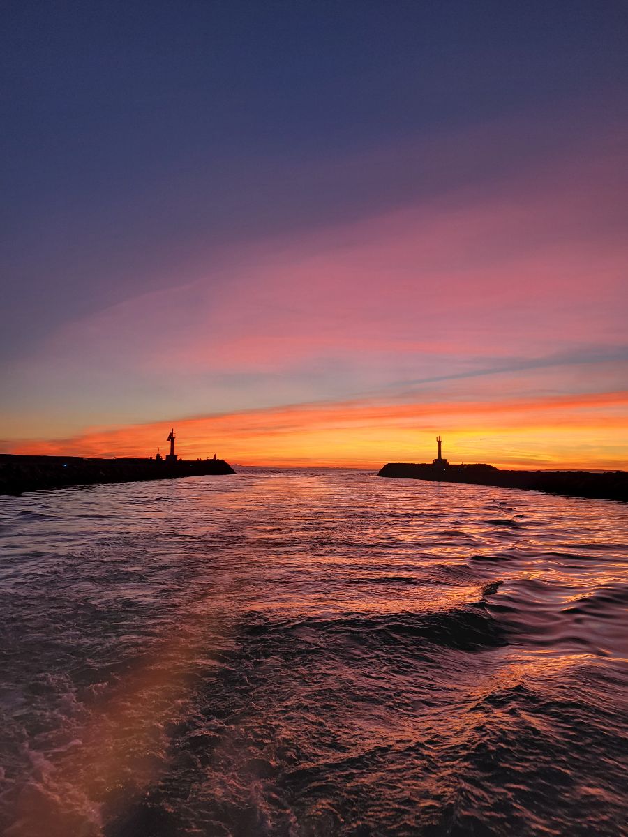 L'entre du port du grau du roi 