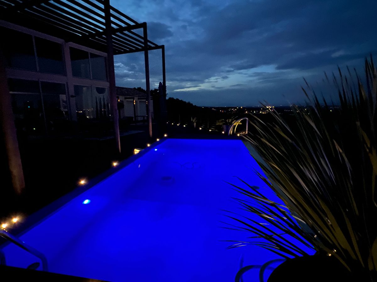 Vue Piscine de nuit