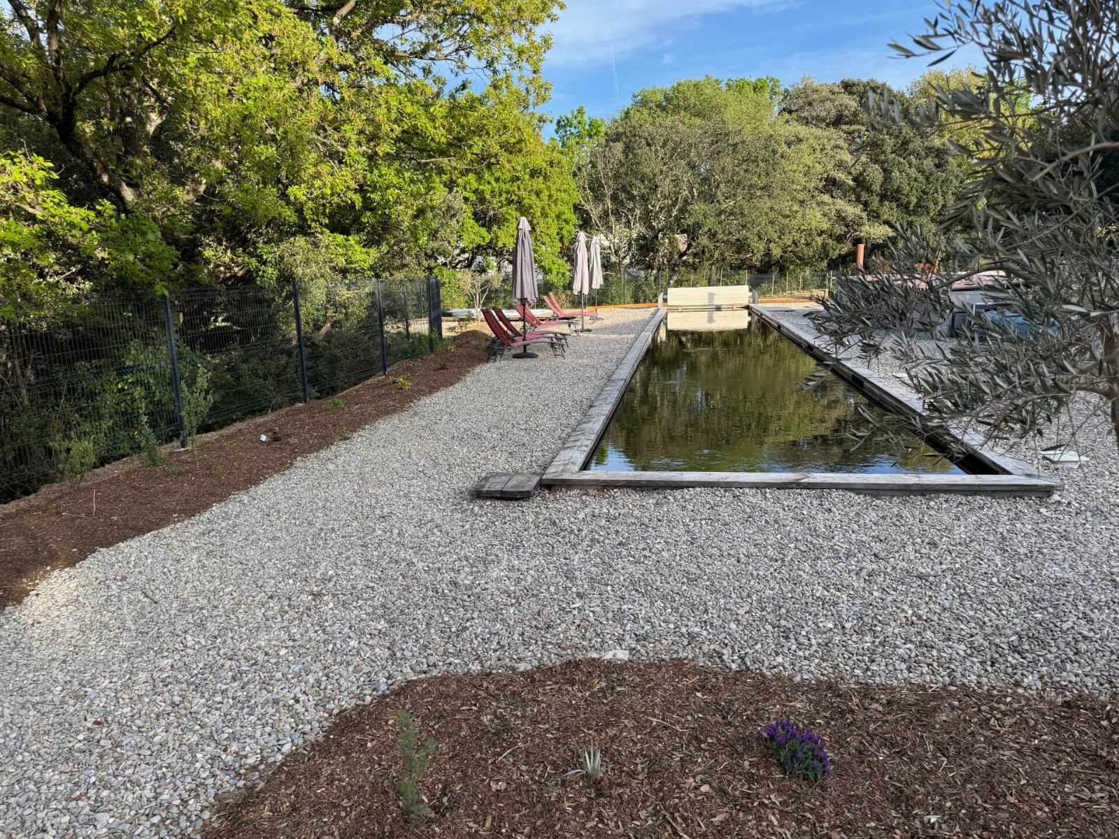 Vue sur le couloir de nage Vue sur le couloir de nage