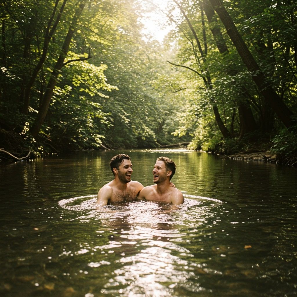 Nage en rivière au coeur dela propriété Nage en rivière au coeur dela propriété