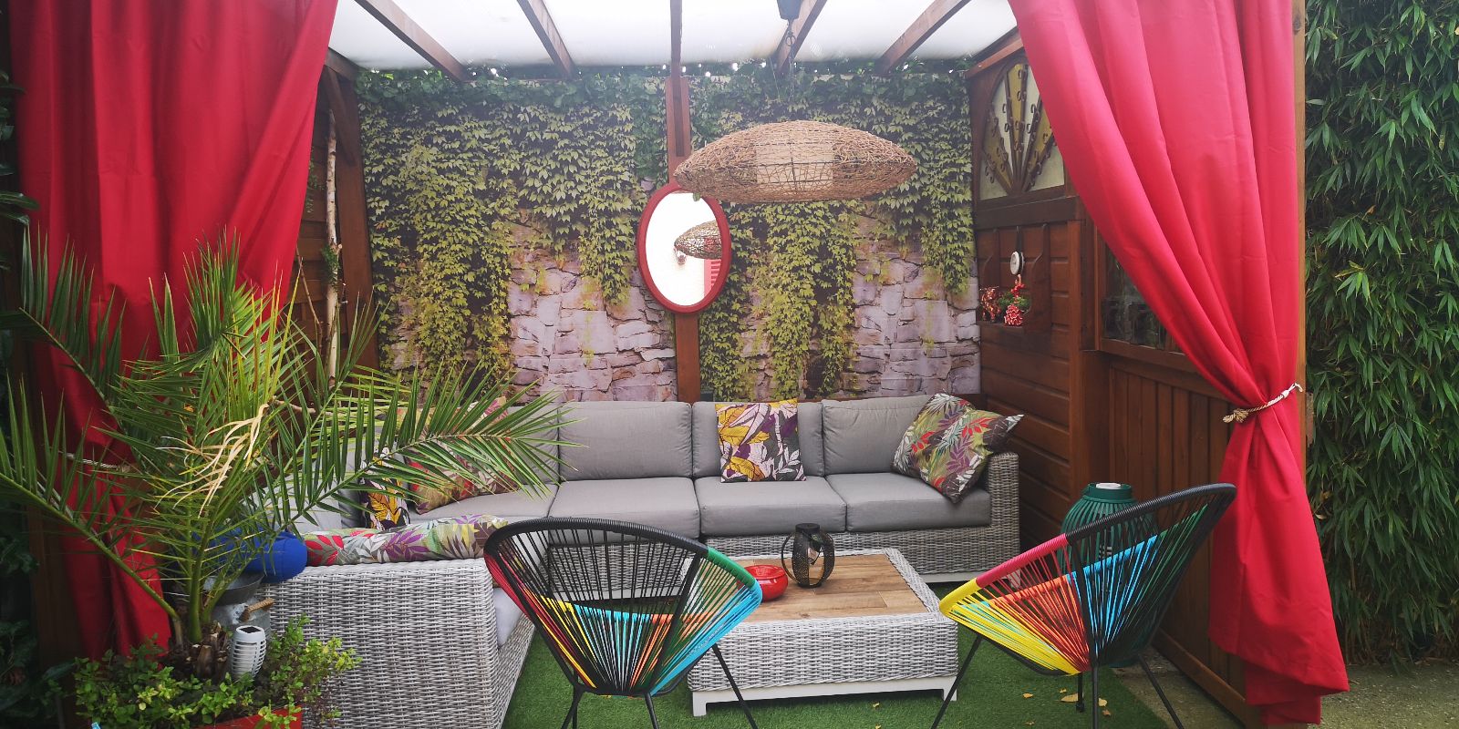 Salon Extérieur sur une grande terrasse sans vis à vis Salon Extérieur sur une grande terrasse sans vis à vis