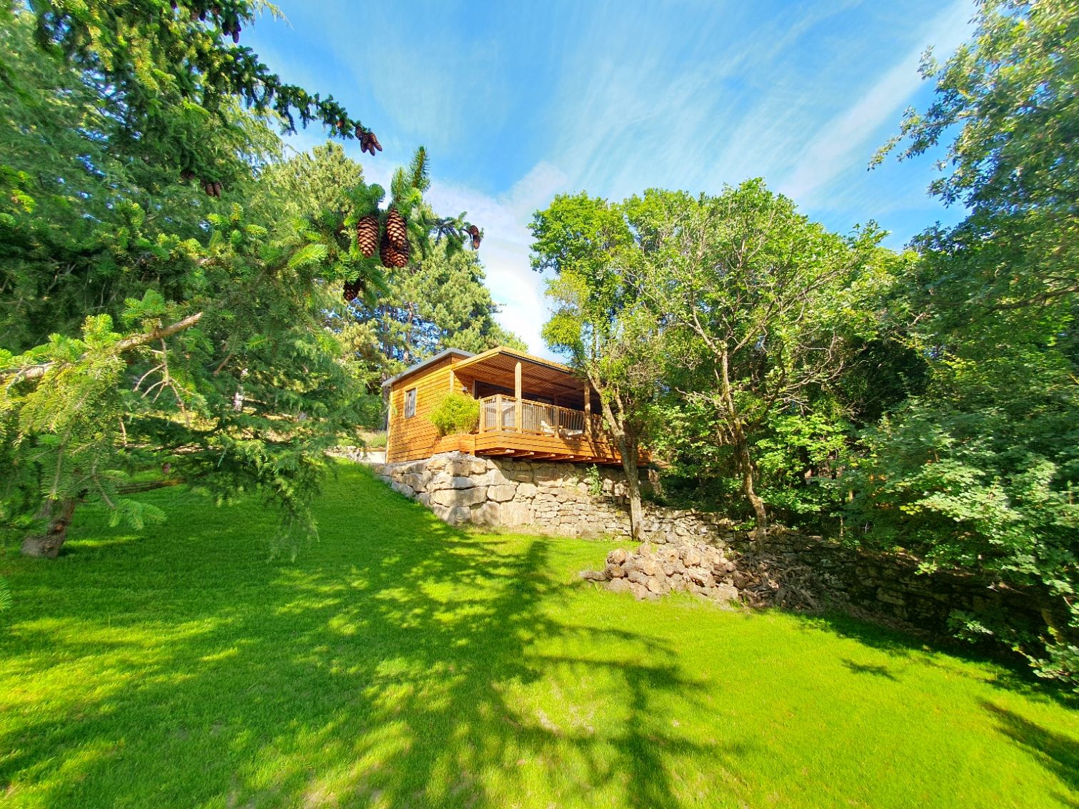 Le chalet un soir d'automne