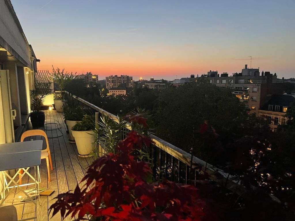 Vue de Lille par la terrasse by Night 