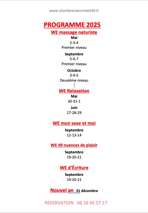 Week-end massage au 49 Week-end massage au 49